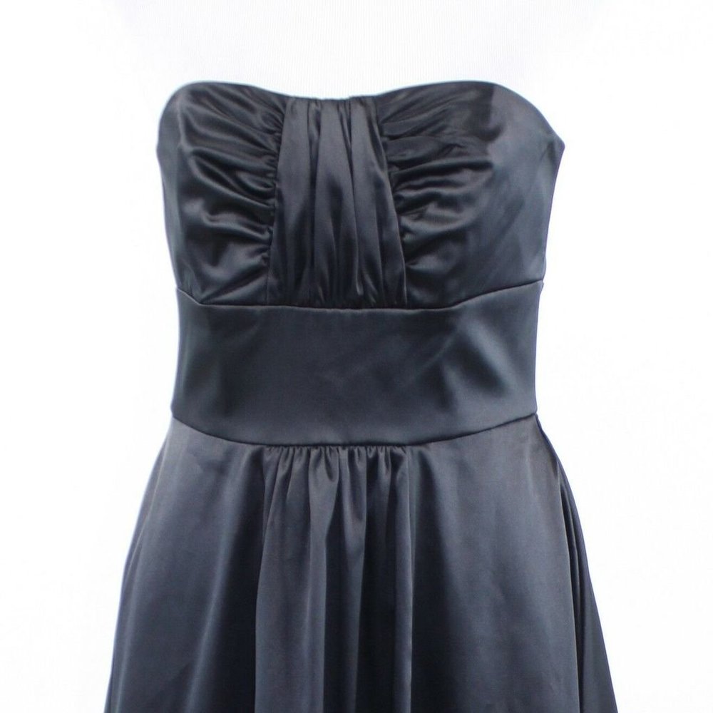 WHITE HOUSE BLACK MARKET  STRAPLESS SATIN DRESS - Picture 4 of 5